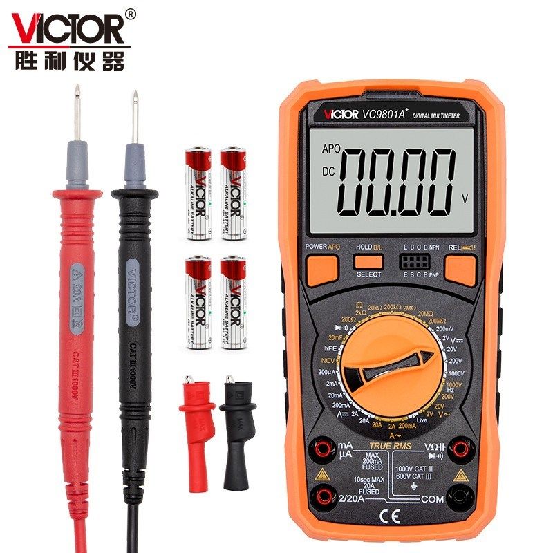 胜利经典VC98系列数字万用表9801A+/9802A+/9804A+/9805A+/9808+