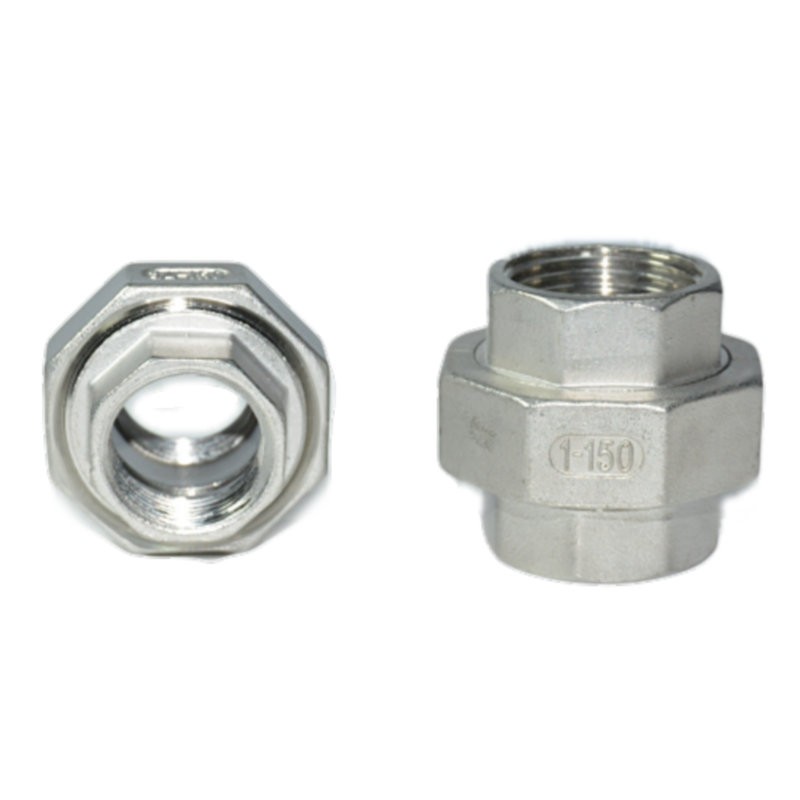 304不锈钢活接头 不锈钢内丝活接 油任304丝扣活接4分6分平面活接