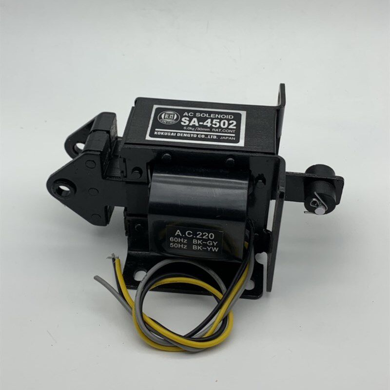 交流牵引电磁铁 SA-4502 拉力6KG 行程30MM AC220V 三根线 - 实物图
