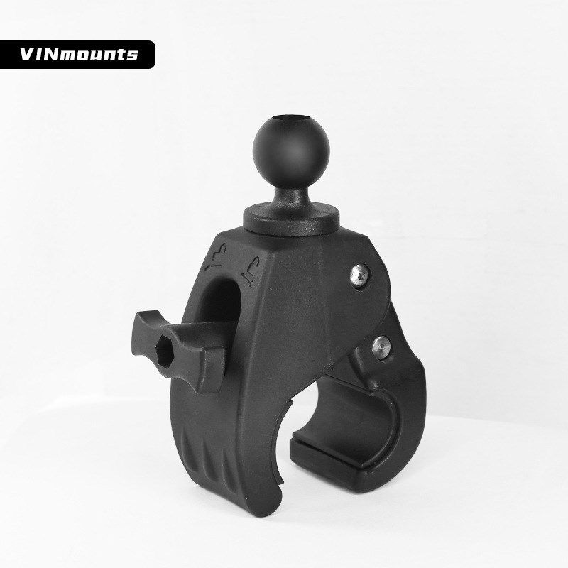 车载固定设备支架1球头配件圆管车把快拆夹底座免打孔大嘴夹
