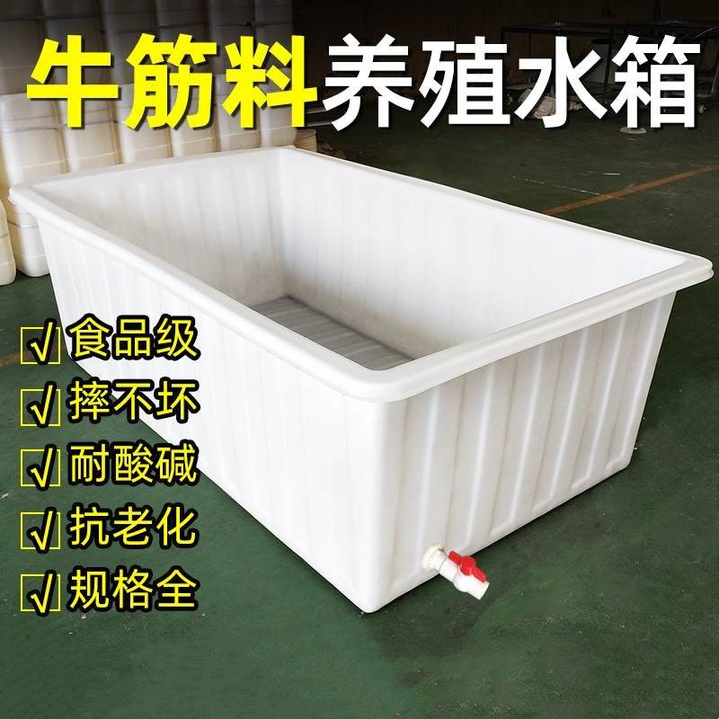 800*400专用泡瓷砖加厚牛筋塑料水箱长方形水槽水产养鱼方桶储水