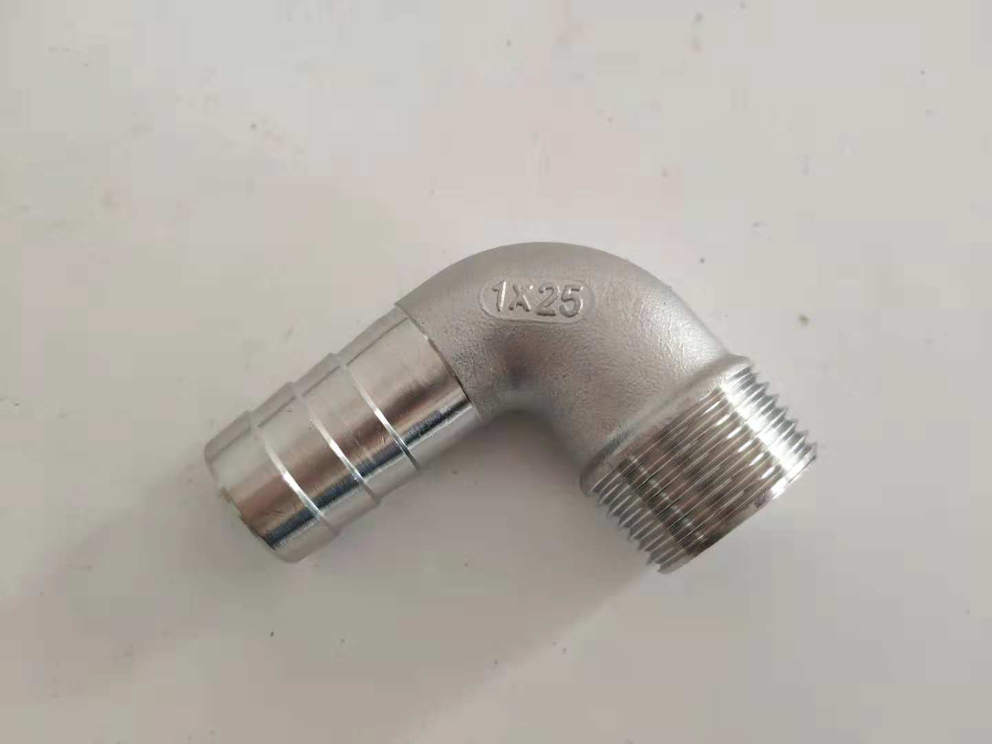 304不锈钢弯头外丝弯头90度外丝水管接头4分6分1寸DN15DN20DN25