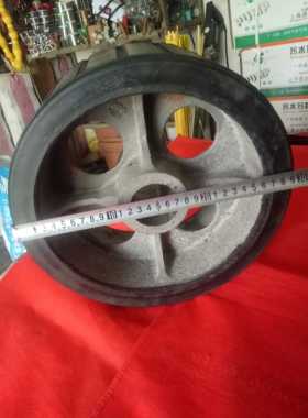 JZM350混凝土搅拌机滚筒配件皮轮托轮专用摩擦胶轮直径300mm孔54