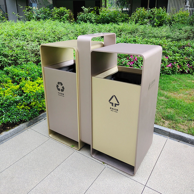 定制户外不锈钢垃圾桶公园景区商用果皮箱街道大号分类双桶垃圾箱,商业/办公家具,垃圾筒/烟灰皿/垃圾桶,淘宝优惠券,粉丝福利购,淘宝优惠卷