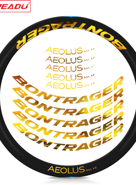 棒槌哥轮组贴纸Bontrager Aeolus RFSL 62 TLR公路车轮组贴纸碳圈