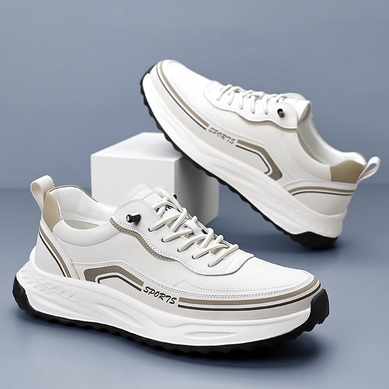2025新款运动休闲鞋男款夏季透气内增高板鞋男士跑步旅游鞋子男鞋