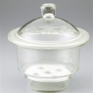 240 300 400mm 210 实验室白色真空玻璃干燥器皿透明附瓷板150