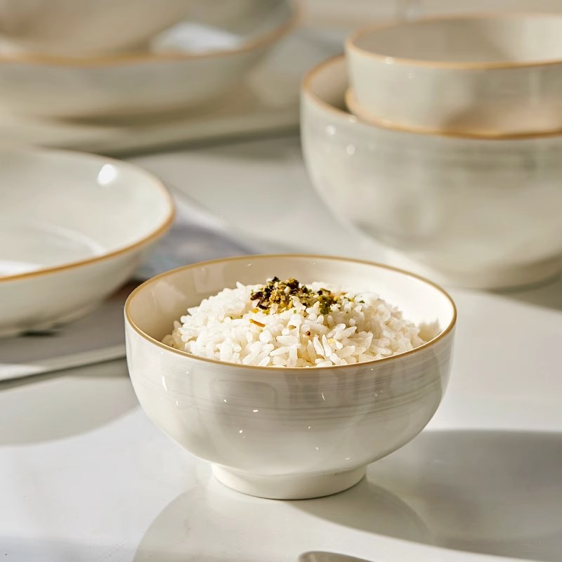 饭碗家用2025新款高颜值陶瓷碗餐具碗个人专用釉下彩碗具碗碟碗盘