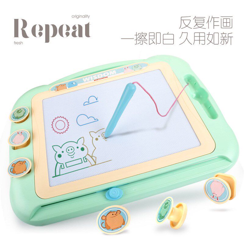 儿童画画板超大磁性写字涂鸦板彩色家用可擦小孩幼儿3岁玩具宝宝