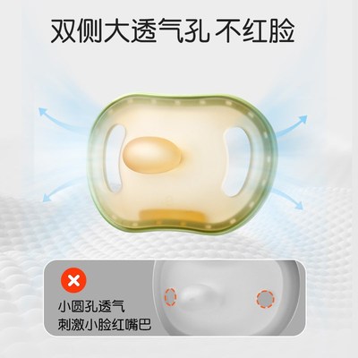 安抚奶嘴婴儿新生0到3个月防胀气龅牙6个月一岁以上宝宝睡觉神器