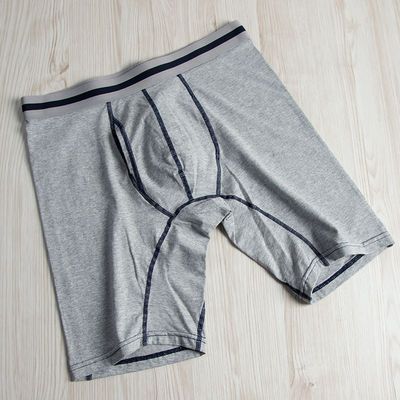 长款男士内裤运动加长腿防磨擦平角裤男式中腰平角跑步不磨腿
