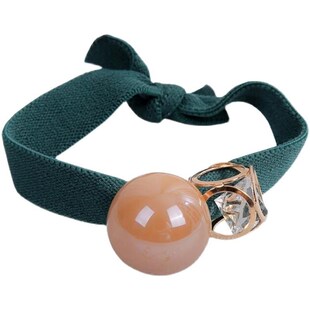 韩版 少女头d绳森系圆珠简约百搭宽皮筋气质发绳可爱扎头绳发圈发