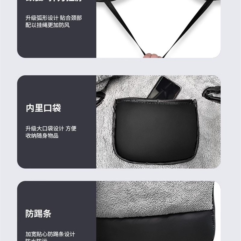 电动车加厚挡风罩防寒防水防雨防风罩冬季保暖护膝加绒挡风被冬天