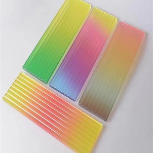 钢化超白夹丝艺术玻璃隔断定制酒店淋浴房客厅玄关背景墙楼梯扶手