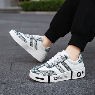 男童鞋子2025新款潮夏季儿童黑色运动鞋青少年增高板鞋男孩街舞鞋