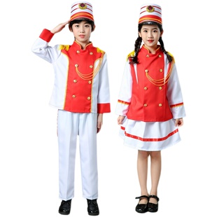 中小学生鼓号队服装幼儿园升旗服装鼓号服少先队鼓乐队护旗手服装