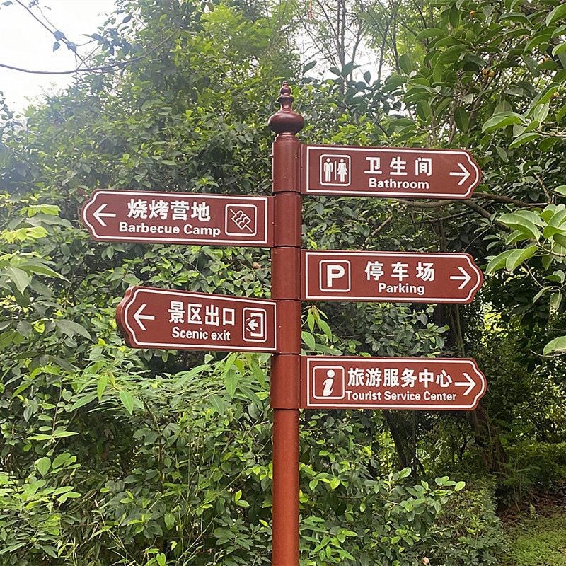 导向牌新款分流小区指示牌户外指路牌立式景区标识牌引导牌指引牌