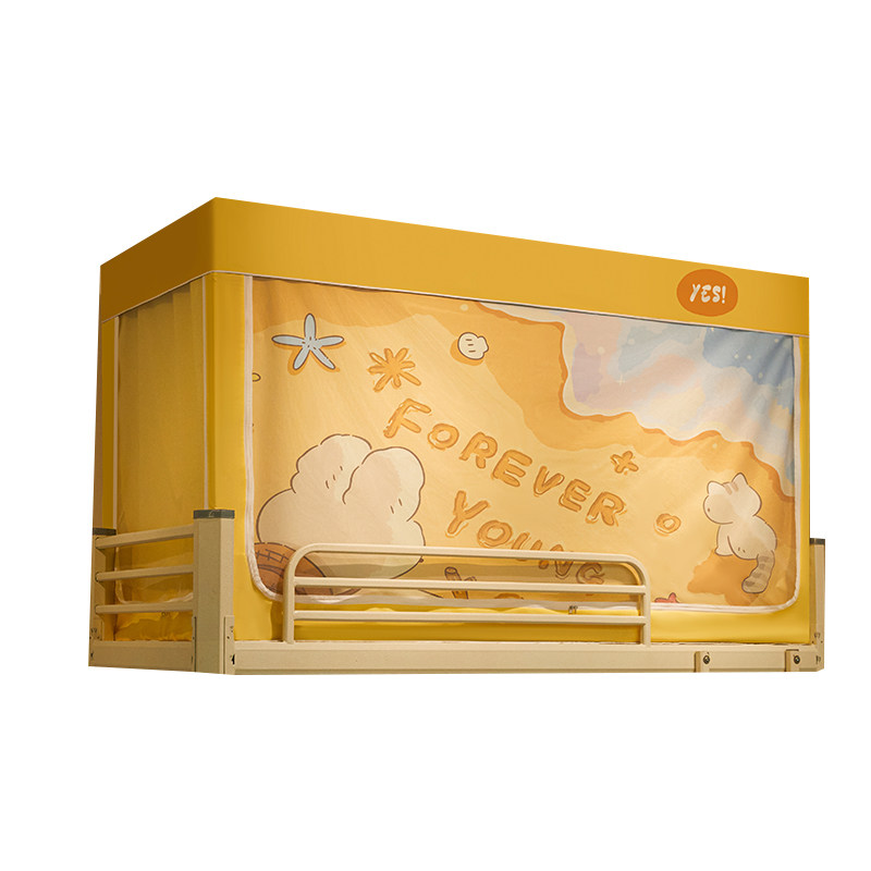 大学生宿舍床帘蚊帐一体式全封闭遮光上下铺帘子围帘单人床遮挡布