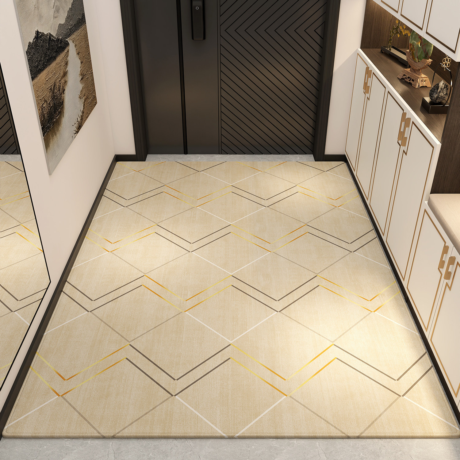 高级感进门地垫入户门垫防滑定制家用地毯玄关脚垫耐脏大门口垫子,居家布艺,入户地垫,淘宝优惠券,粉丝福利购,淘宝优惠卷