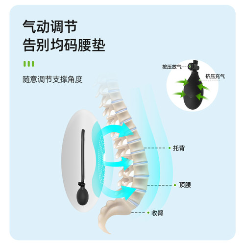 人体工学腰垫办公室久坐护腰靠垫腰靠办公椅子腰枕腰托座椅靠背垫