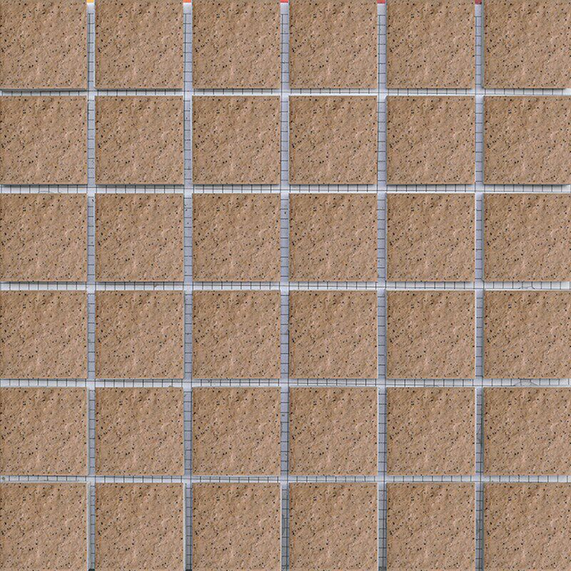 4545mm外墙瓷砖纸皮砖彩码砖土黄色外墙砖黑点麻面通体砖物业
