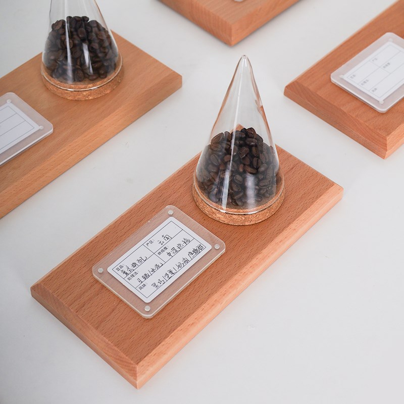 咖啡豆展示罐透明玻璃材质茶样y茶叶展示瓶聚香杯咖啡豆闻香储物
