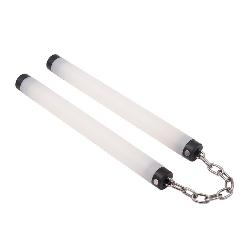 夜光双节棍七彩荧光夜光双截棍发光舞台表演高亮夜间舞台表演道具