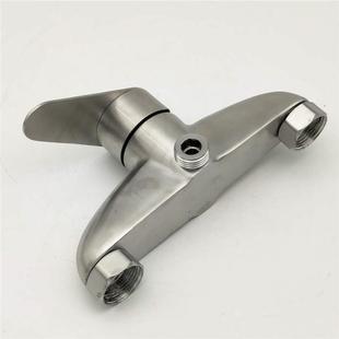 304洗澡水龙头混水阀冷热锈钢YHN淋防冻装 不单把双控浴套 暗入墙式