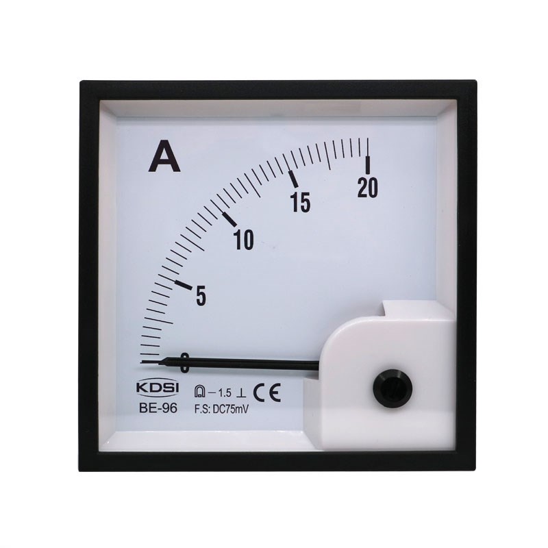 指针式电流表BE-96 DC75mV 20A直流电表 输入电压0-75mV 电柜用表