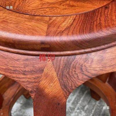 缅子甸花梨鼓凳大紫檀圆凳实木凳果榫卯结构茶台新凳中式tfg$*&$*