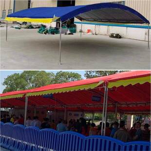 宴红白喜摆事酒席帐篷遮阳棚停车篷婚庆席户XUS外农村流动酒粗D管