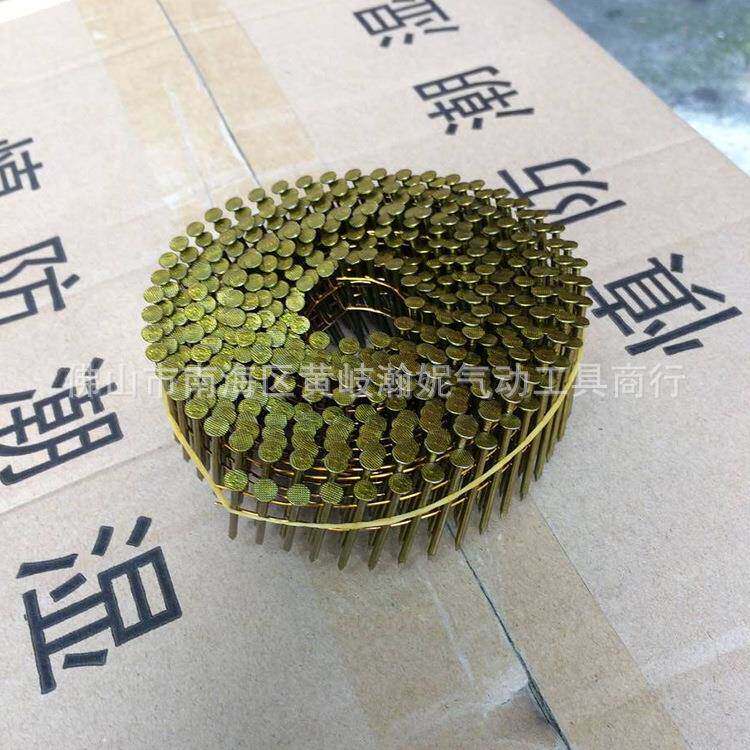 美特-卷 钉 2.1*用38光杆卷钉螺纹光身环纹钉气动卷钉枪钉木托盘