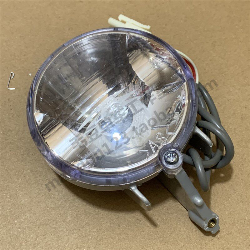 原装旅行车自行车摩电发电轴花鼓6V3W头灯山地车白炽前柱灯银色