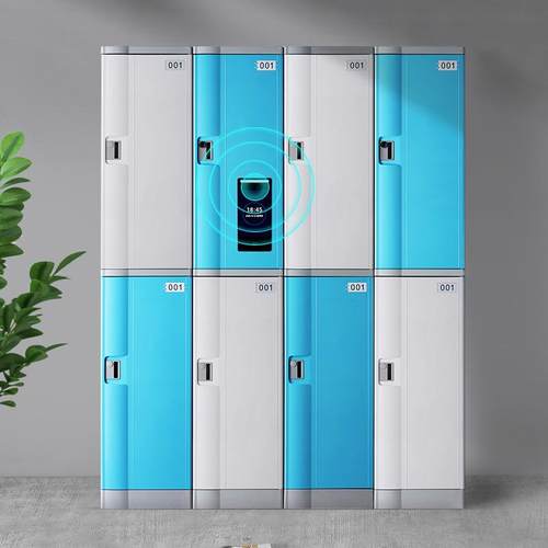 工厂定制能加厚电塑料更衣寄存柜员工宿舍更衣塑料彩智柜色组合储