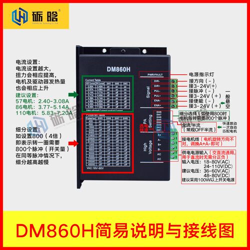 匹配研控雷赛驱动86-450/580步进电机驱动器伺服电机控制器