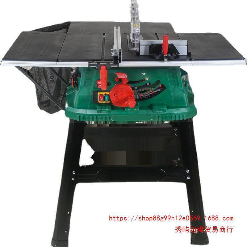 10寸多功能KSI低速台锯家用台式切尘机裁锯木工割无锯电动工板具
