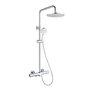 丽雅启智恒瀑MIL子布圆淋浴花洒龙头套明装 增压花温洒带管简约花