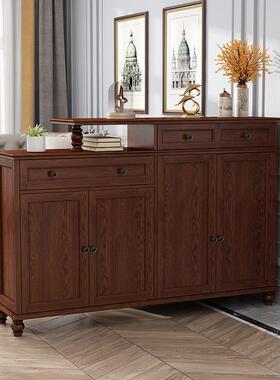 美口式实木隔断柜用客厅双面家门玄关柜鞋柜一M0330间体厅柜储物