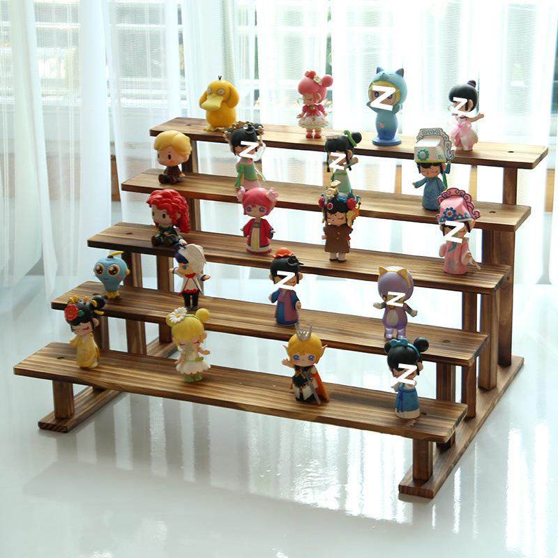 桌面展示架实木置物架台小花架多木质阳肉多层植物摆摊阶无品牌/