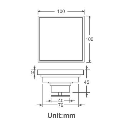 HI防DEP漏防反水方形厂家臭玫瑰66268金地色E地漏北美法兰
