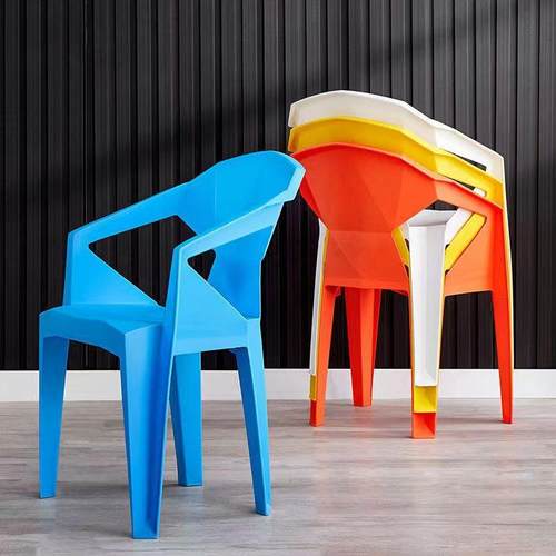 外烧烤夜市0017塑沙胶餐户椅可叠放厚加塑料椅子靠背大排档简约滩