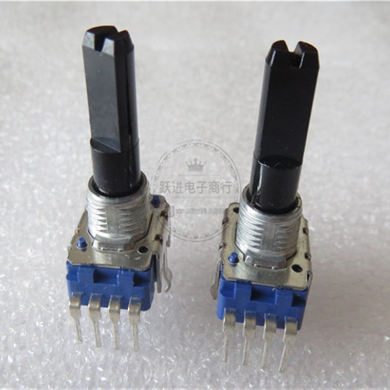 B10K进口台湾福华FD142型103B双联4脚调音台音响电位器柄长23.5MM