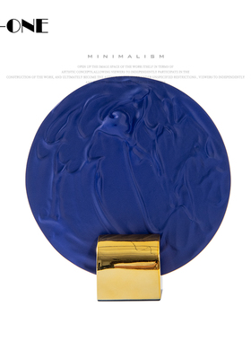 Rzone 创意时尚意式屏风软装饰品北欧设计师样板房皱纹状家居摆件