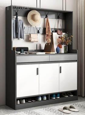 #鞋柜门家用量储物QMI柜玄关柜台柜子门大容收纳柜鞋架带高口衣进