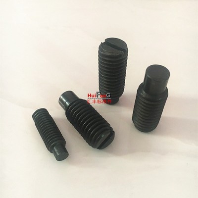 GB75 一字开槽长圆柱端紧定螺钉/机米顶丝无头螺丝M4*5-6-8-10~25