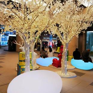 L石ED户外发光子头灯美陈休园闲座椅商场休息凳公仿真鹅卵SNL石坐