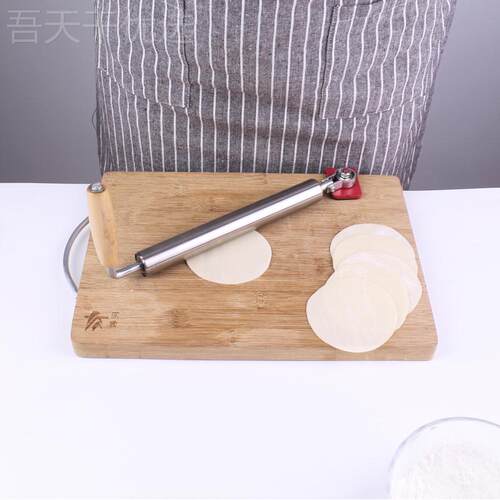 kt静音双擀轴承皮宝VOU不锈动钢手擀面杖家用超省力子擀饺皮赶面