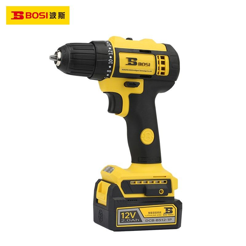 波斯12V无刷锂电钻电动螺丝刀BS661111开关充电器电池电机机壳