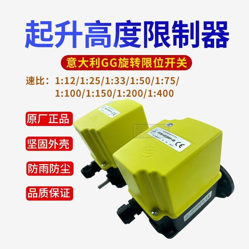 意大利GG旋转齿轮限位开关FGR20106 1:200限位器 行程开关限位器