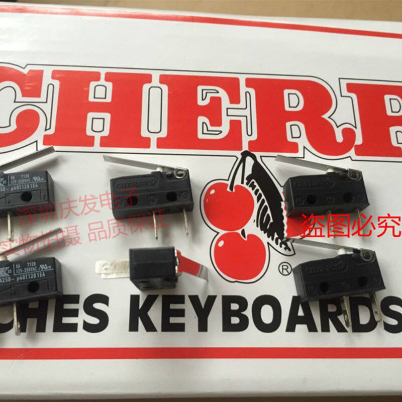 DB1德国CHERRY樱桃DB1A-B1LC微动开关2脚长脚带直柄21.5MM白点6A
